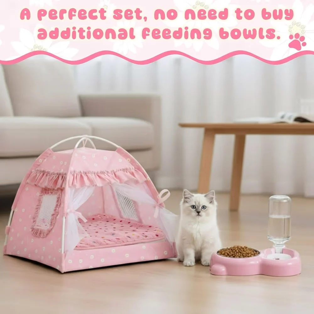Pink Pet Teepee House Kit for Small Pets